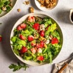 Arugula Strawberry Feta Salad.