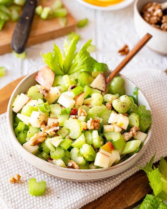 celery apple walnut salad.