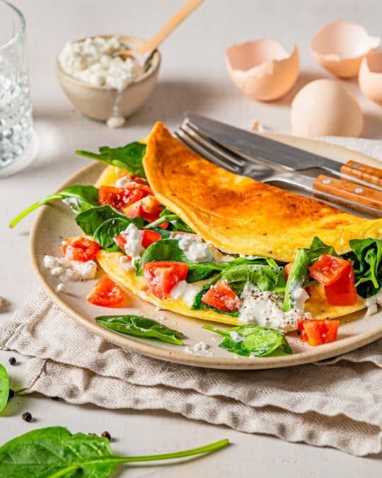 Cottage Cheese Omelet.