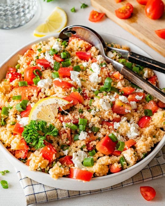 couscous tomato feta salad.