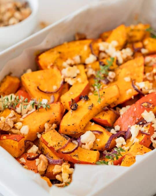 Roasted kabocha squash.